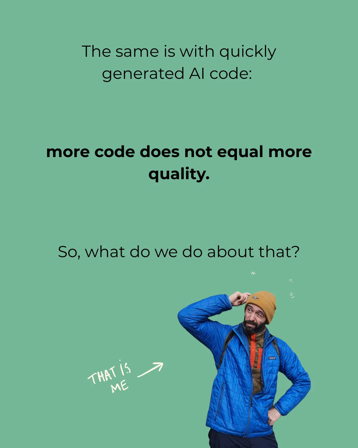 "Q" in Coding Agents Stands for Quality? - slide 4 of 10